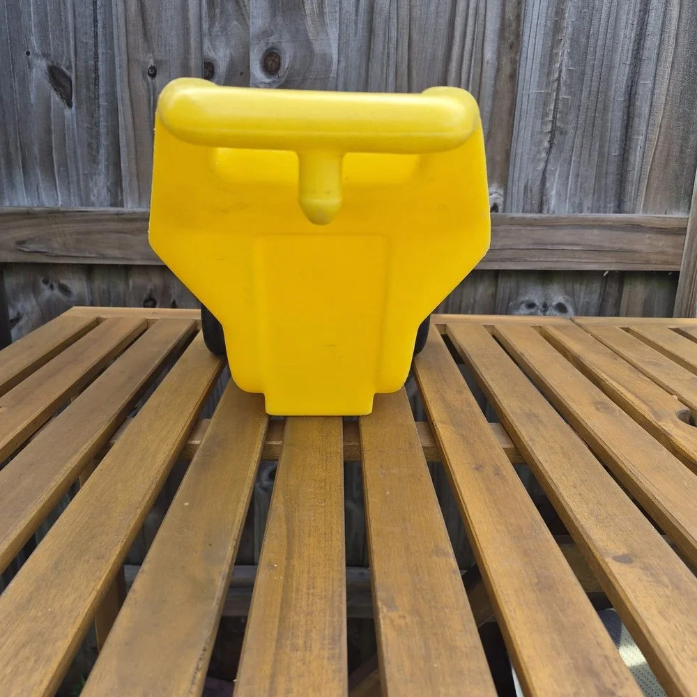 Little Tikes Yellow Trailer Cart Wagon Wheelbarrow Vintage for Green Tractor